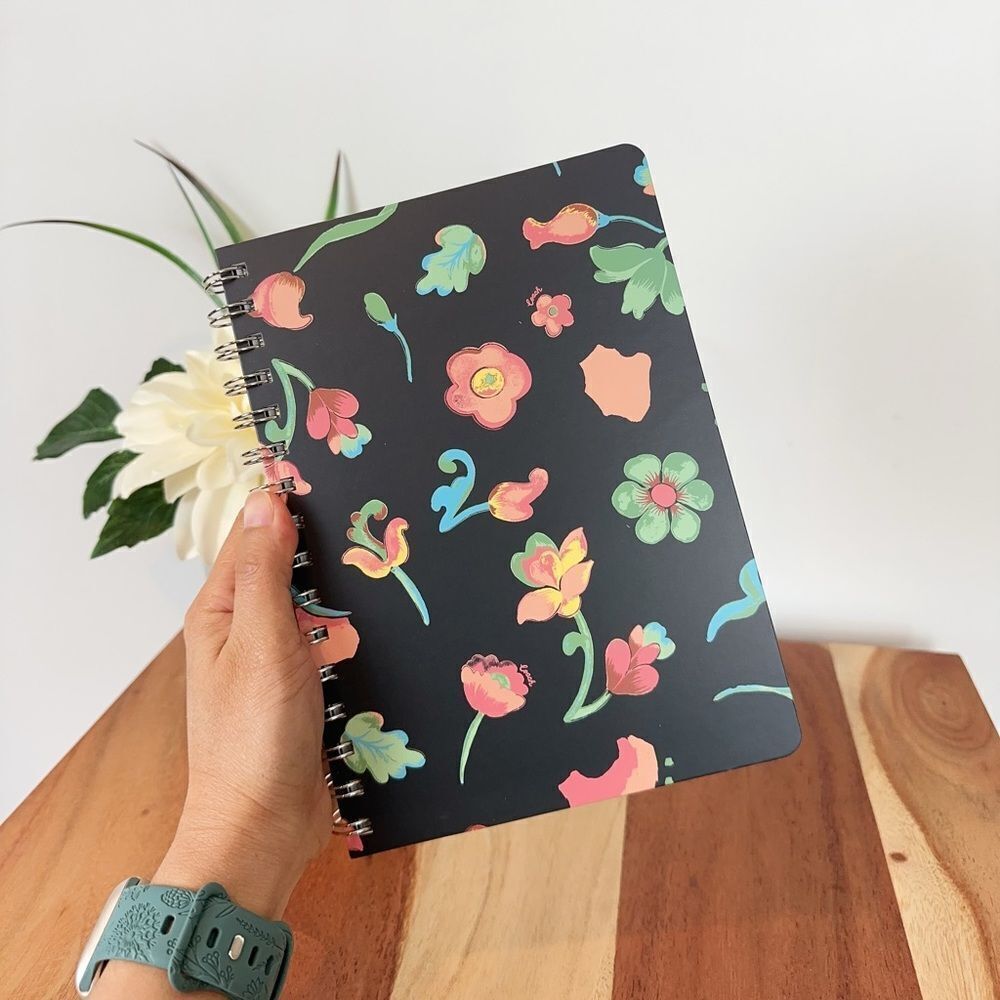 NWT Coach Spiral‎ Notebook With Dreamy Land Floral Print